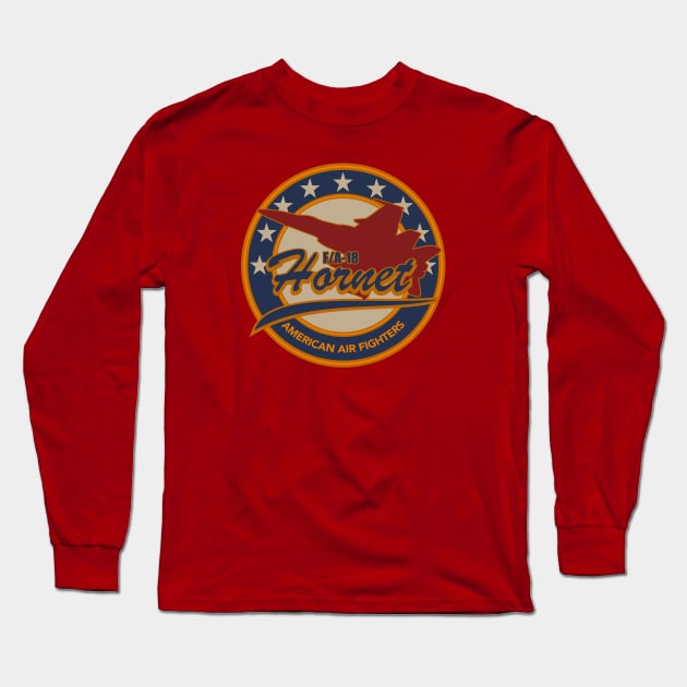 F/A-18 Hornet Patch Long Sleeve T-Shirt by TCP